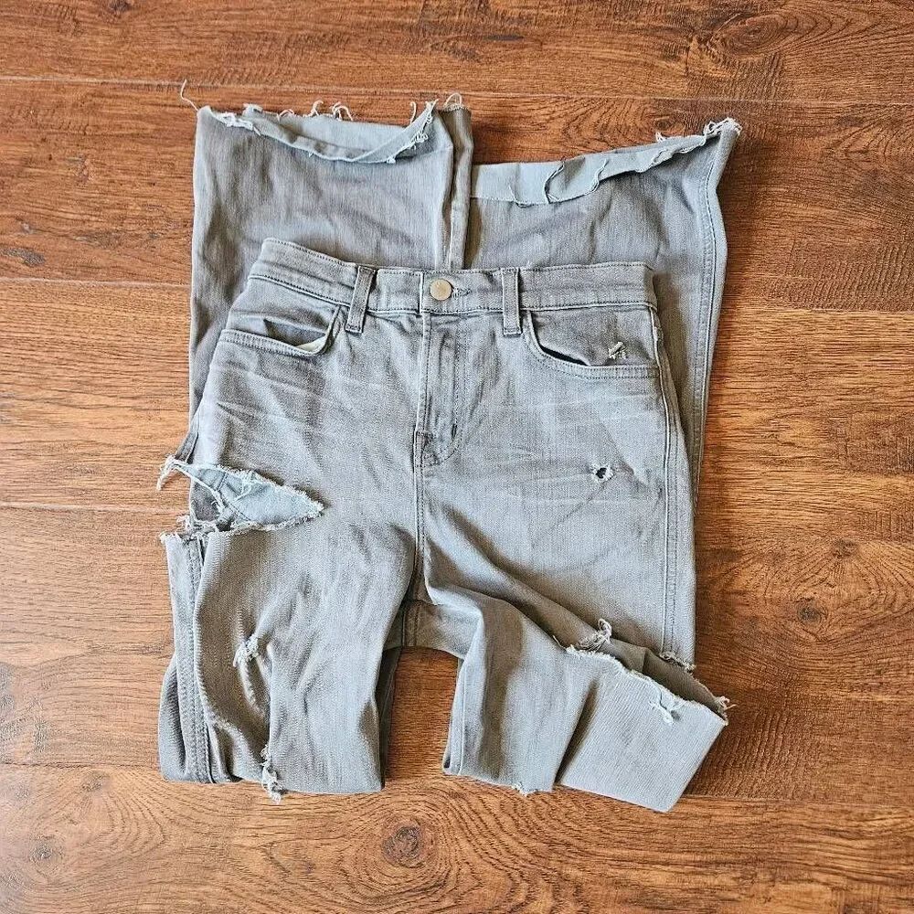 J Brand Distressed Flare Jeans